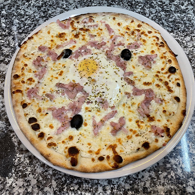 pizza Carbonara La casa di Stéfano<br />
